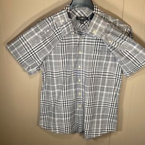 Pronto Uomo Large Black/Grey/White patterned Dress Shirt